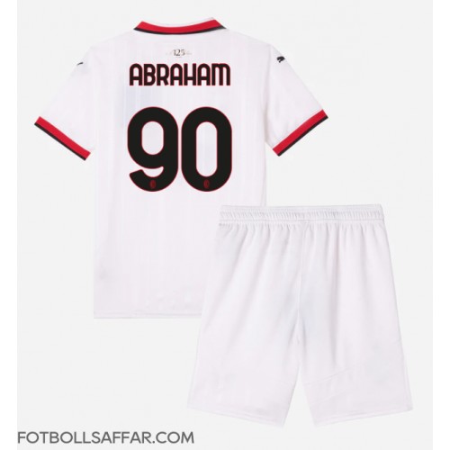 AC Milan Tammy Abraham #90 Bortadräkt Barn 2024-25 Kortärmad (+ Korta byxor)